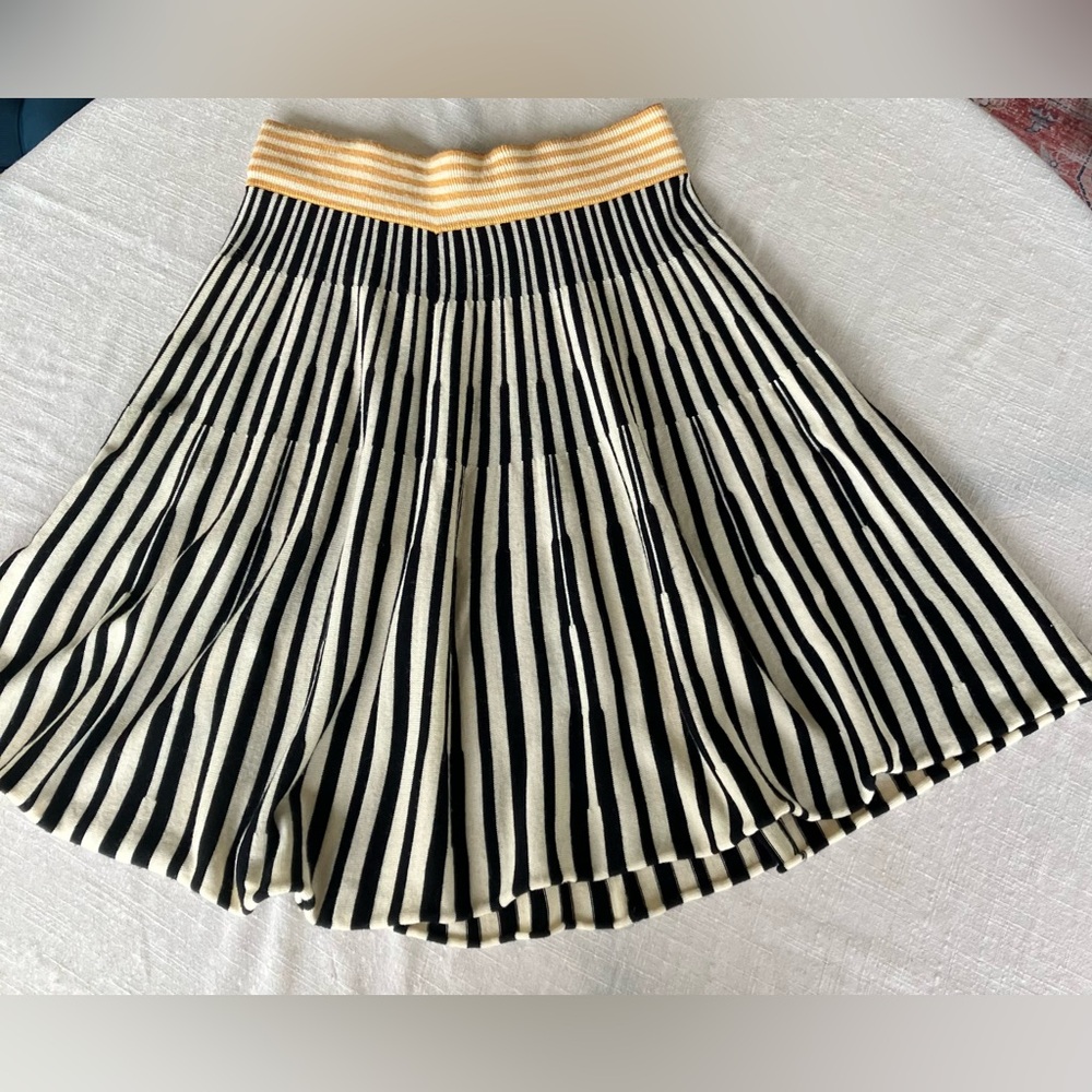 Black and white Striped knit sweater skirt size medium. Anthropologie. Versatile